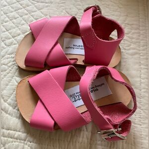 Mon petit Laguna pink leather sandal size 5